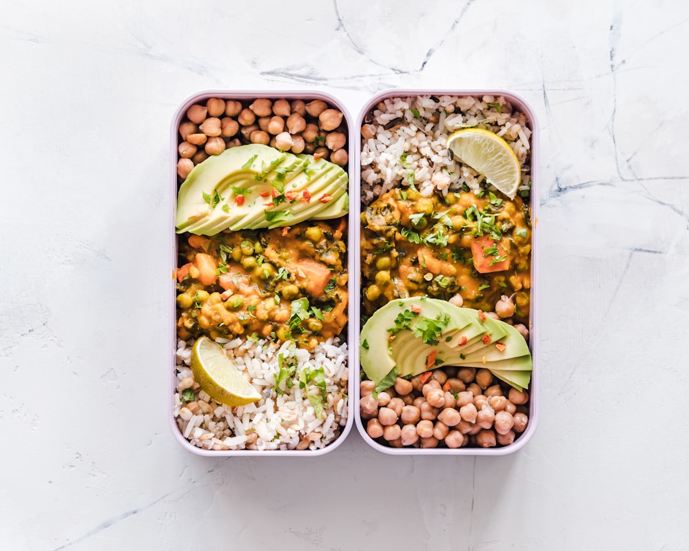 Grilled chicken with roasted vegetables and brown rice